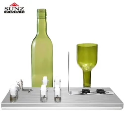 Cortador de garrafa de vidro, corte de 3 rodas 5 rodas garrafa de vinho corte diy