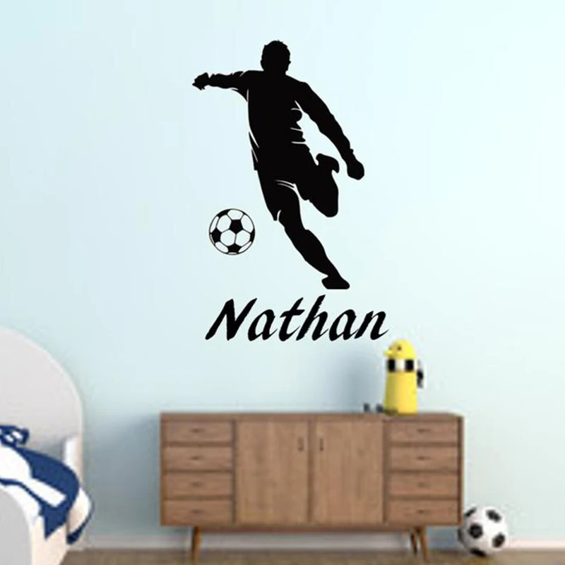Soccer Decal / Custom Soccer Wall Decal / Soccer Player Decal / Boys