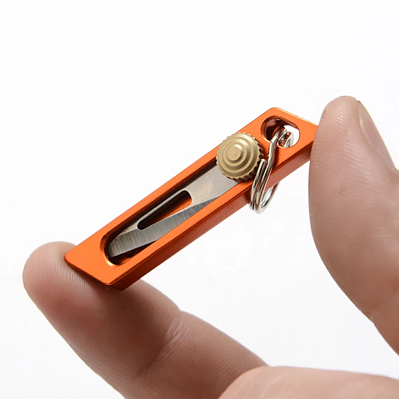 EDC винтажный Мини карманный нож из алюминиевого сплава ножи для самозащиты