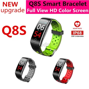 

Q8S smart bracelet fitness Tracker heart rate monitor Blood Pressure IPS Color Screen Waterproof Smart Wristband Watch For Phone