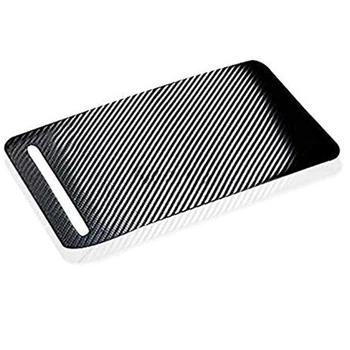 

Car Armrest Box Control Panel Decoration Cover Center Console Carbon Fiber Stickers Compatible Model S Model X