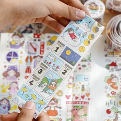 Ruban de masquage décoratif de Style dessin animé, rouleau de 6cm x 3m, pour Scrapbook, Journal à puces, planificateur, étui de téléphone, artisanat d'art 