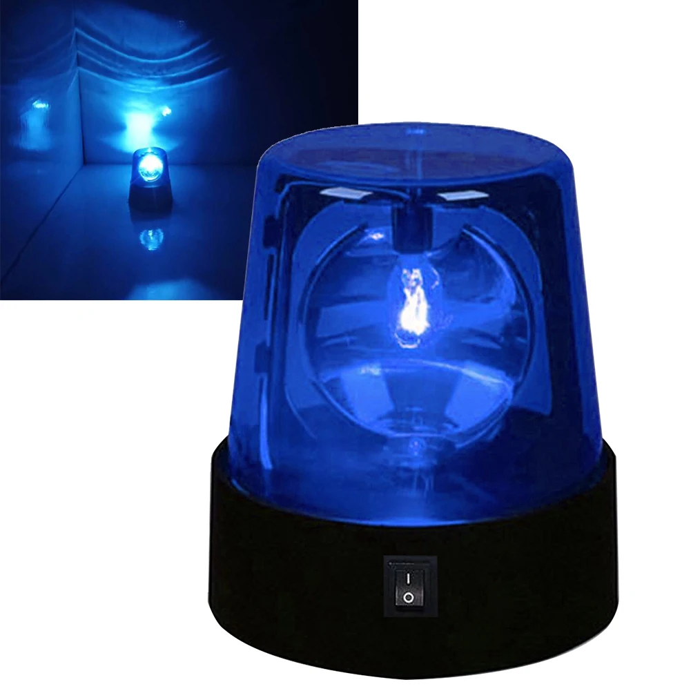 3inch Beam Battery Powered Stage Effect 360 Degree Rotating Lamp Flashing Mini Desktop DJ Party Strobe Light Night Led Beacon