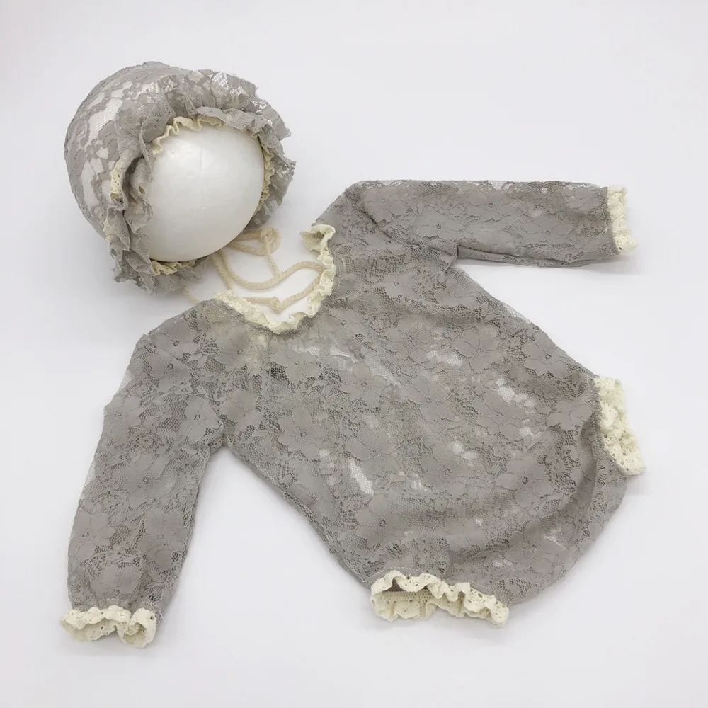 Реквизит для фотосессии новорожденных; аксессуары; кружевная детская шапка+ комбинезон; костюм для новорожденных; реквизит для фотосессии