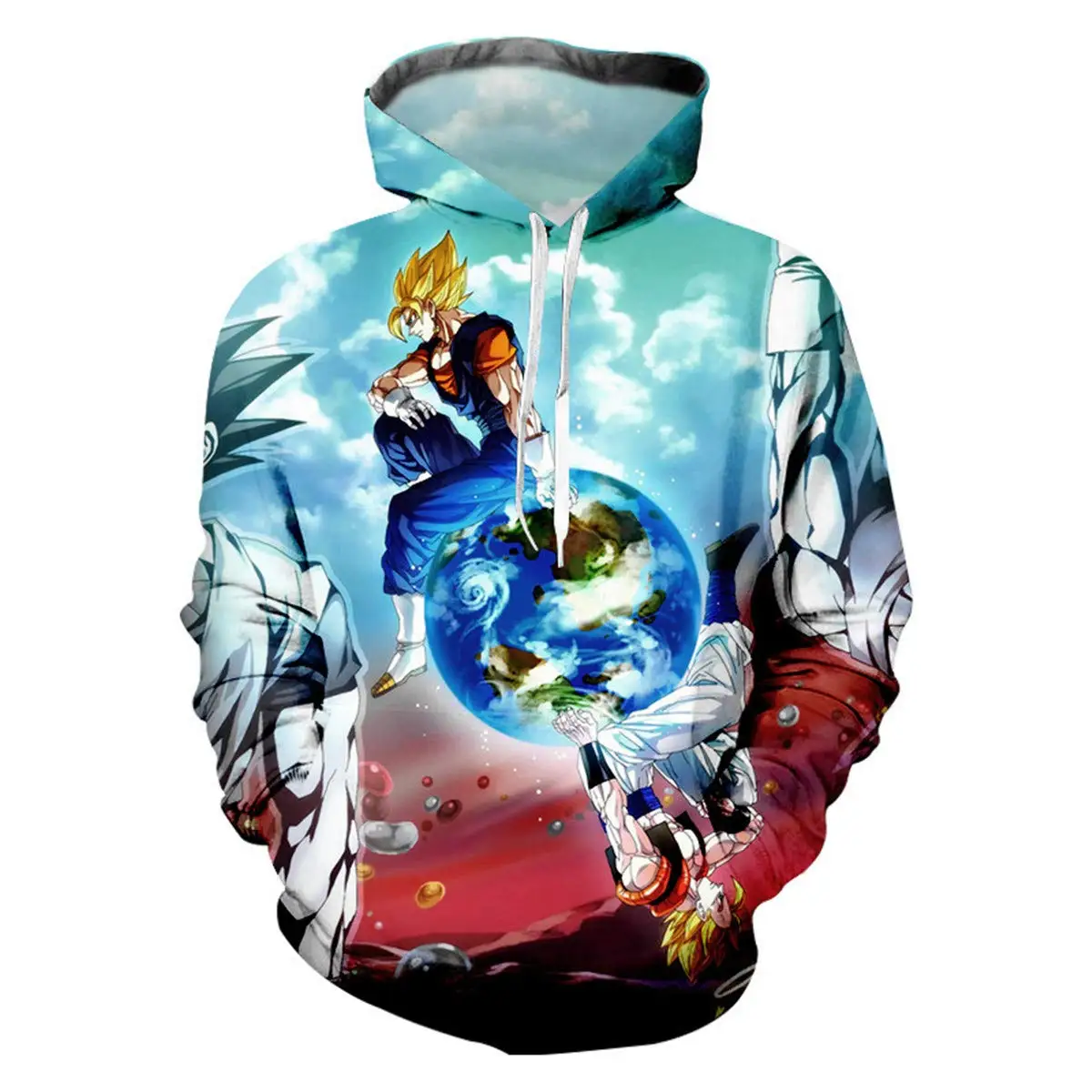2020 New Hot Sale 3D Digital Printing Dragon Ball Sun Wukong Hoodie Sweatshirt AA03