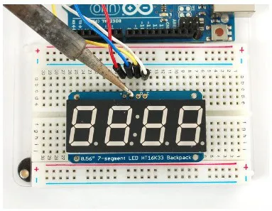 Free shipping Good quality red pcb board 7-Segment Backpack 4-Digit digital tube 0.56 inch LED module