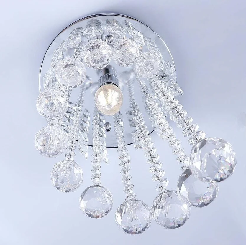 Современный светодиодный хрустальный потолочный светильник s Cristal Lustre, потолочный светильник, подвесной светильник для лестниц коридора, коридоров, внутреннего освещения