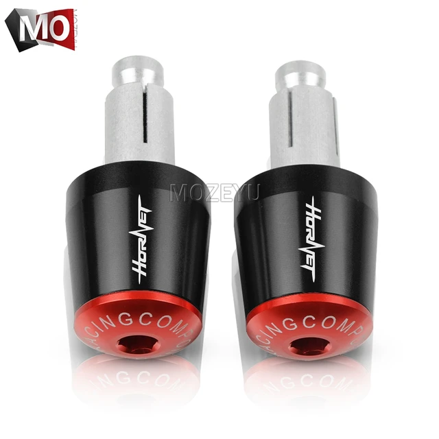 22mm Motorcycle Handlebar Grips End Handle Bar Cap End Plug For HONDA CB600F CB600 CB599 CB900F Hornet 250 600 900 CB500F CB919 Black Red