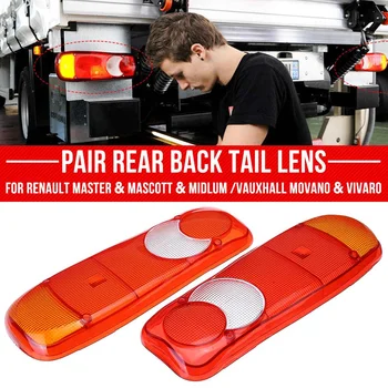 

2Pcs Car Truck LED Tail Light Rear Lamp Brake Signal Indicator Fog Lights Covers Shell For Renault/Opel/Citroen/Fiat/Nissan