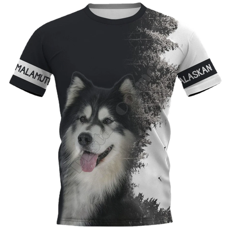 Alaskan Malamute Dog 3D Printed T Shirts Streetwear Summer Tops women For  men Funny Dog Tshirts Short sleeve|T-Shirts| - AliExpress