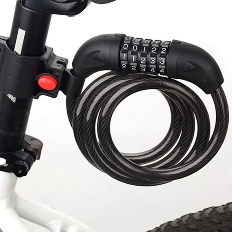 Digital Password Bicycle Lock Anti-theft Steel Wire Lock MTB Bike Lock Wire Cycling Security Coded Lock Bicycle Accessories