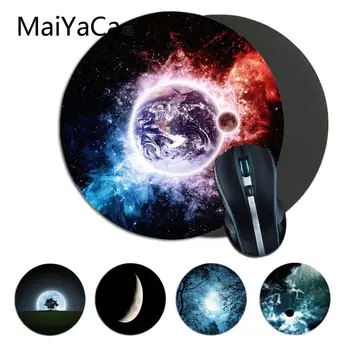 

Maiyaca night moon beautiful Computer Gaming round Mousemats computer desk mat for gaming Gaming Mouse Pad