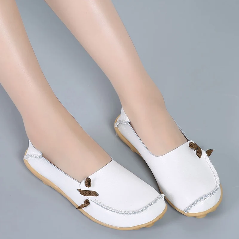 FEVRAL новый весенне осенние сапоги выше колена из натуральной кожи на плоской