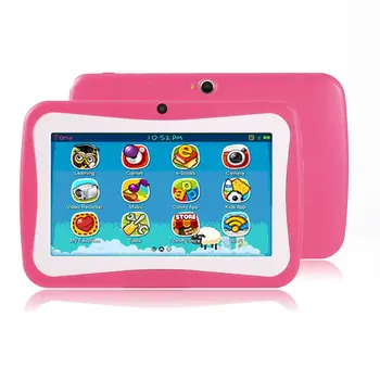 

7 Inch Quad Core Kids Children Tablet PC 512MB RAM+8GB ROM Professional Learning Education Tablet Computer for Android 4.4