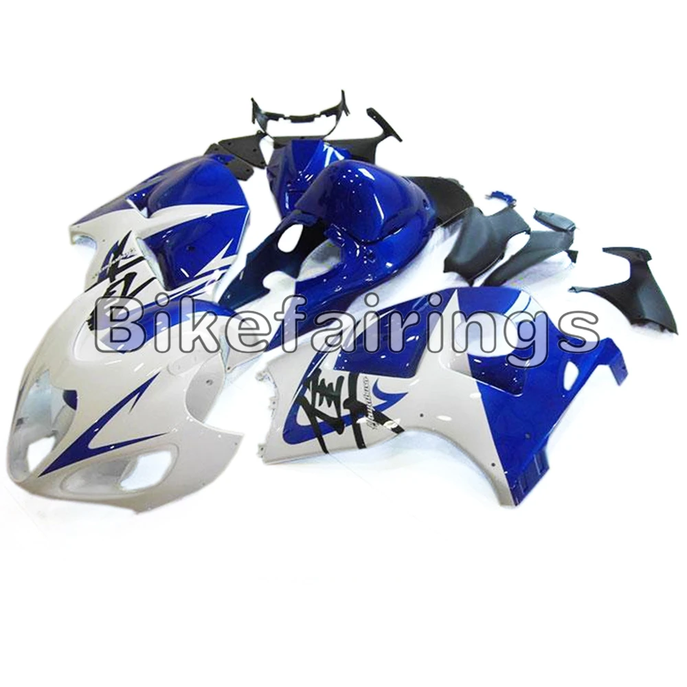 Полный комплект обтекателя Для Suzuki GSXR1300 Hayabusa 2008- 09, 10, 11, 12, 13, 14, 15, 16 лет впрыска электронный атомайзер блеск белого и синего цвета