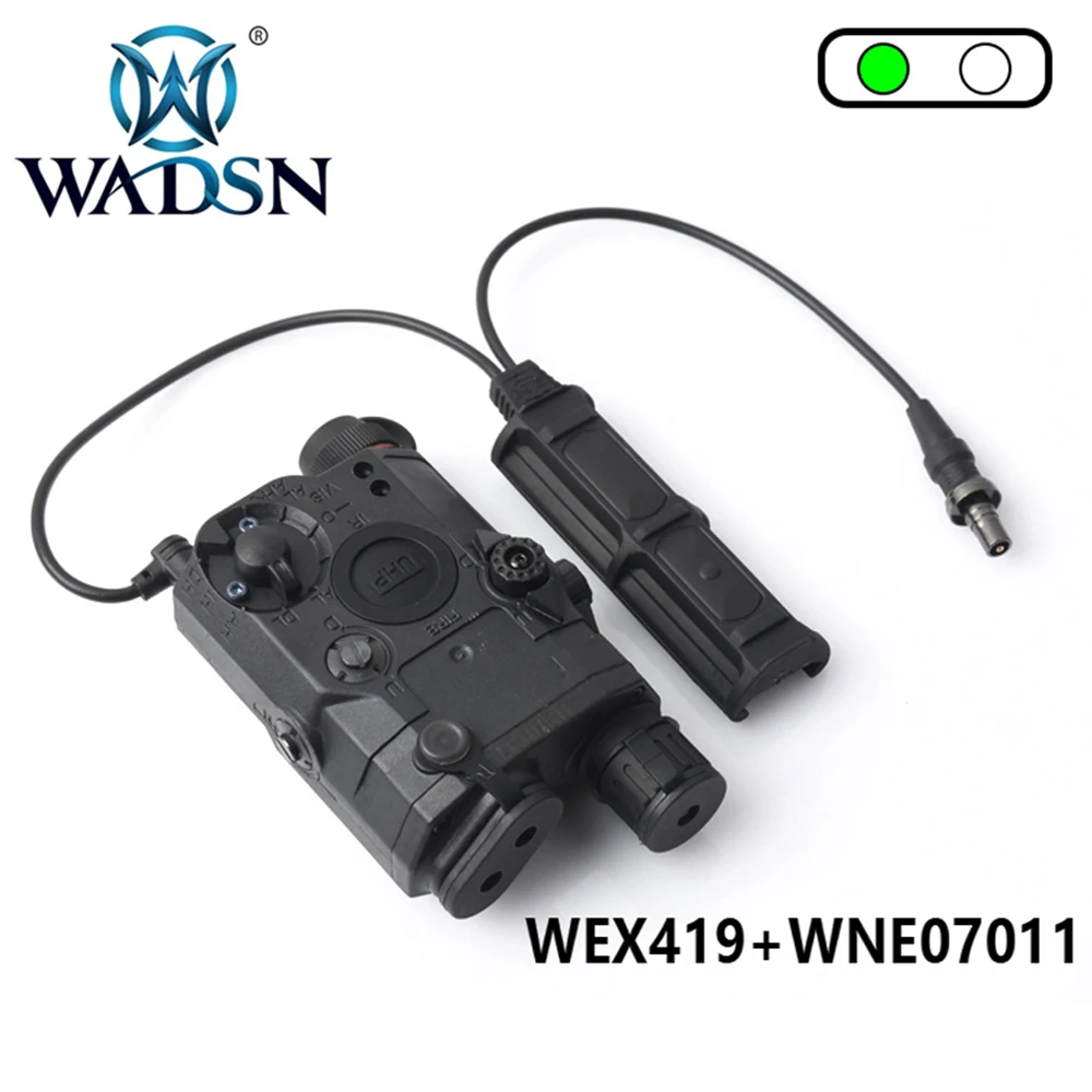 

WADSN Softair LA-5C PEQ 15 UHP Green IR Laser White LED Flashlight With Tactical Remote Dual Switch Hunting Weapon Lights Kits