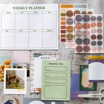 

Self-Stick Notes Planner Diary Notes Memo Pad Kawaii Stationary Cute Notebook Pocket Diary DIY Decoration Stickers