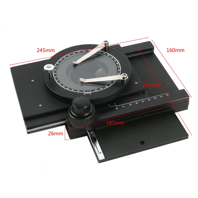 Съемный X Y Axis Stage 360 градусов вращающийся движущаяся платформа микроскоп Рабочий стол Видео Стерео микроскоп камера