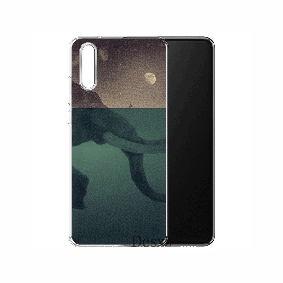 Чехол для мобильного телефона huawei P Smart Z Plus P30 P20 P10 P9 P8 Lite Pro, жесткий чехол с изображением животных слонов, племенная перламутровая втирка для ногтей - Цвет: H1