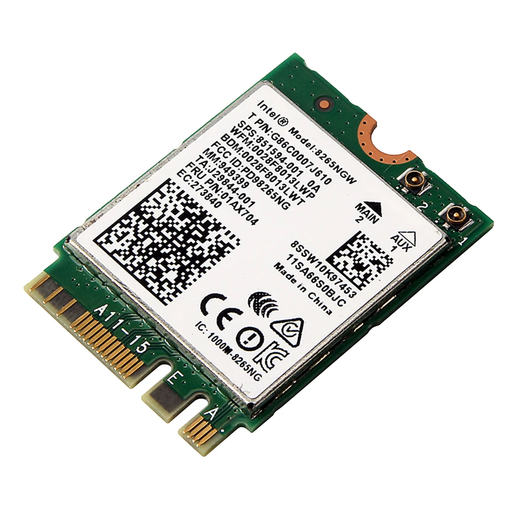 Двухдиапазонный беспроводной AC 8265 8265NGW NGFF 1,73 Гбит/с Bluetooth 4,2 M.2 карта