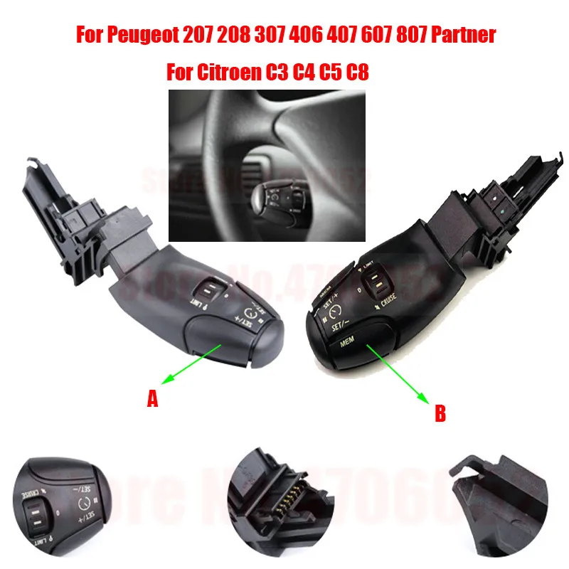 6242Z8 6242Z9 круиз Управление переключатель для CITROEN C3 C5 C8 для PEUGEOT 207 307 407 607 3008 для XSARA BERLINGO XSARA PICASS