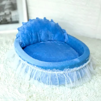 

Pet warm litter dog oval cot dog's soft nest