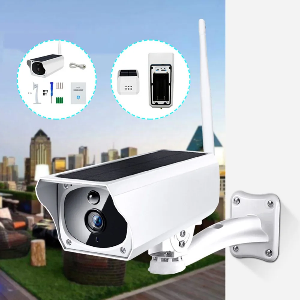 Открытый Солнечный HD1080P Trail камера водонепроницаемый IP66 WiFi Беспроводная сетевая камера видеонаблюдения новое поступление