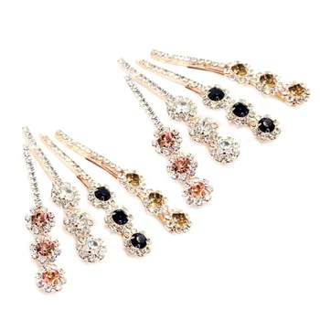 

8 Pcs Pearl Hair Clips Short Barrettes Bobby Pin Hair Pins for Ladies and Girls (Navy, Champagne, Light Yellow, White 2pcs Each)