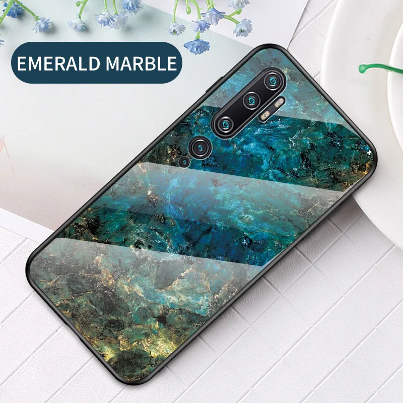 Мраморный чехол из закаленного стекла для Xiaomi mi 9 Pro 5G mi CC9 Pro mi Note 10, мягкая силиконовая рамка для Xiao mi Red mi Note 8 T, чехол - Цвет: 3