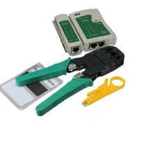RJ45 RJ11 RJ12 CAT5 LAN Сетевой Набор инструментов Кабельный тестер Обжимные щипцы плоскогубцы резак