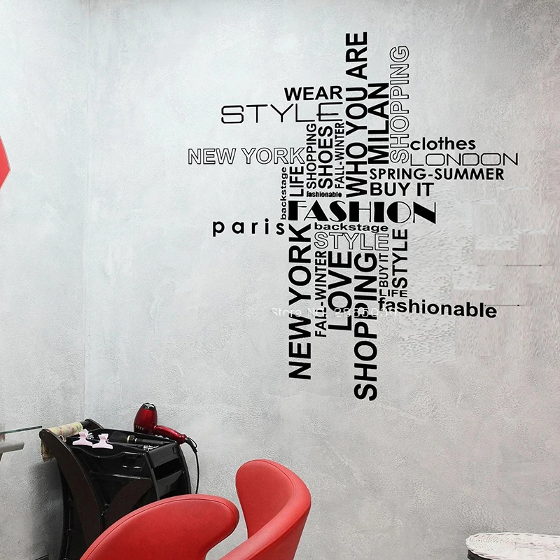 Fashion Quote Wall Stickers Beauty Style Hair Salon Shopping Woman Vinyl  Lettering Decals Art Girls Bedroom Wall Decor LC1546|Wall Stickers| -  AliExpress