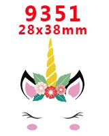 30 шт мультяшный персонаж плоское украшение из смолы PR 9305 - Цвет: 9351