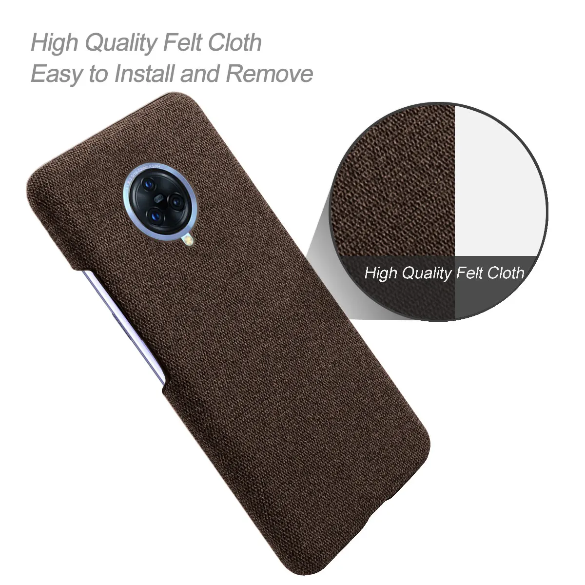 Vivo Nex3 простой тканевый чехол-накладка для Vivo Nex 3 Hybrid Clothes Жесткий ПК держатель для карт задняя крышка