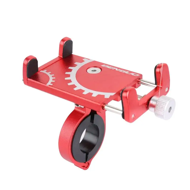 Aluminum Bicycle Phone Holder MTB Mountain Road Bike Motorcycle For 3.5-6.5 Inch Mobile Support GPS Cycling Bracket