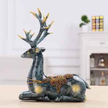 

New Home Couple Deer European-style Room Bedroom Wine Cabinet Living Room Decoration Decoration Creative Home Wedding Gift