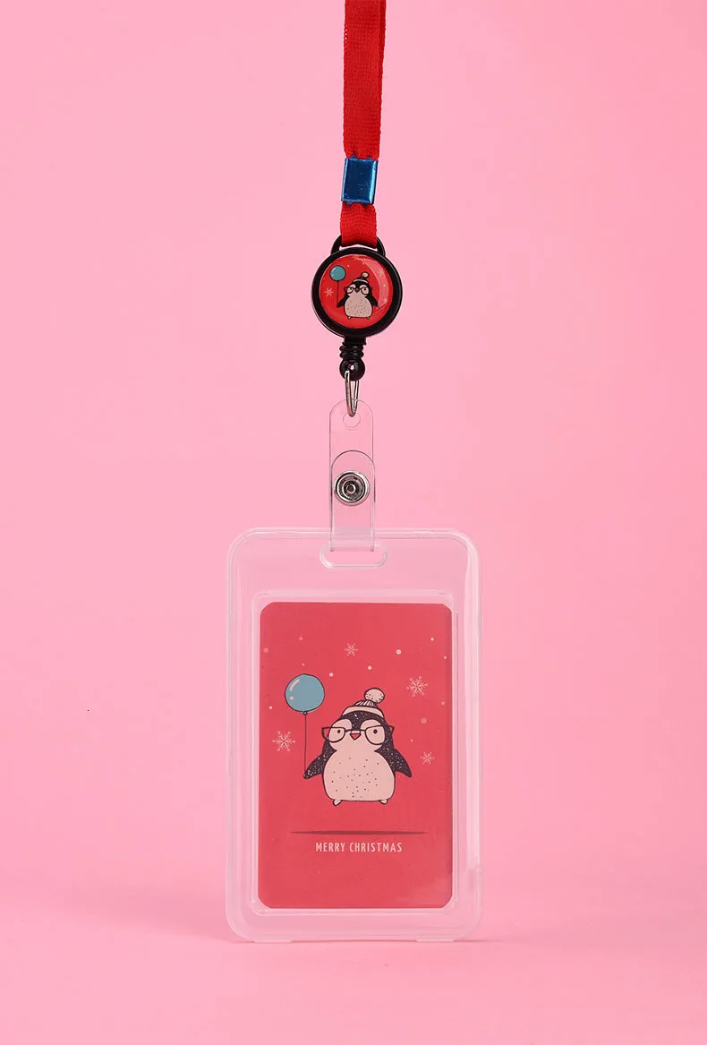 JIANWU Kawaii ID Card Name кредитница шейный ремень сумка мультфильм корги прозрачный значок клип мальчик девочка Офис Школьные принадлежности