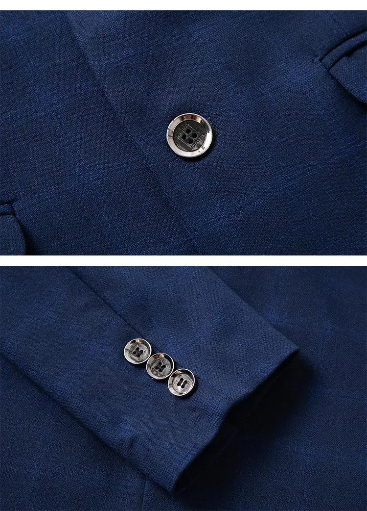 Лидер продаж мужские блейзеры Мужская мода slim fit Прибытие Хлопок Блейзер костюм куртка Свадебный Топ пальто повседневная одежда дропшиппинг