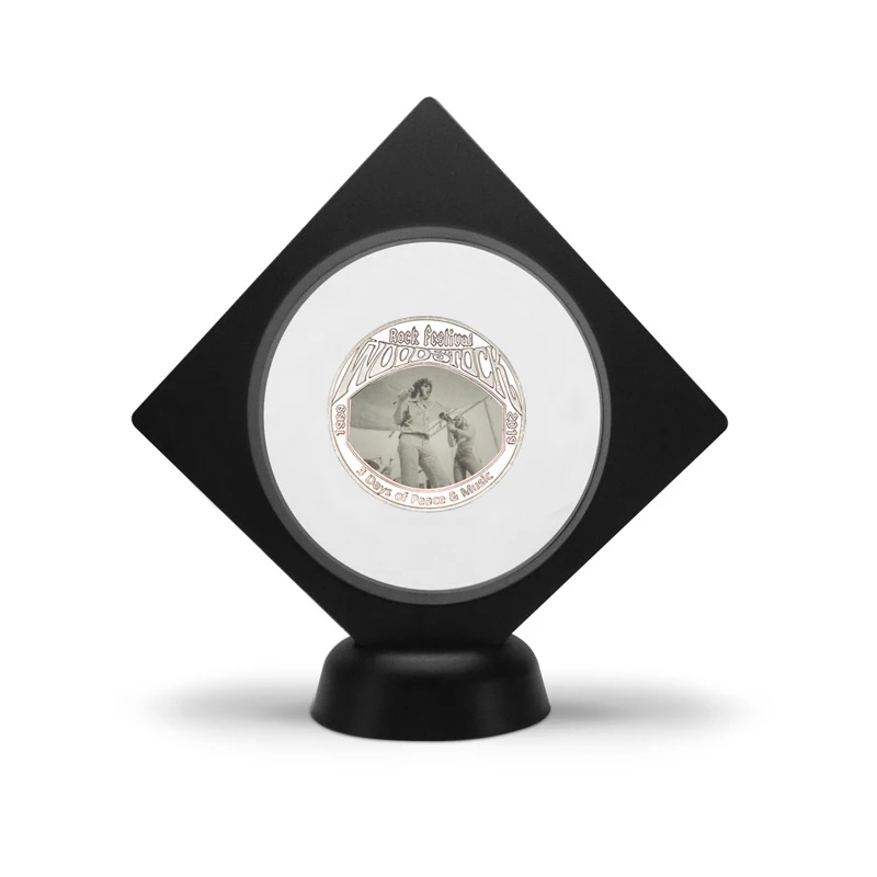 coin1 with holder WR 50-летие дровосков фестиваль серебряные коллекционные монеты с держателем рок музыка наградная монета подарок дропшиппинг - Цвет: coin1 with holder