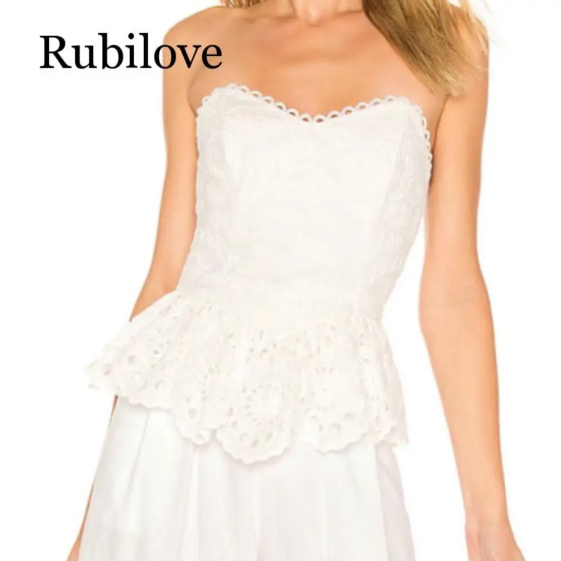 Rubilove,, праздничный стиль, сексуальный, с открытыми плечами, гофрированный, топ-труба, талия, для похудения, принт, полый, обернутый, грудь, Топ