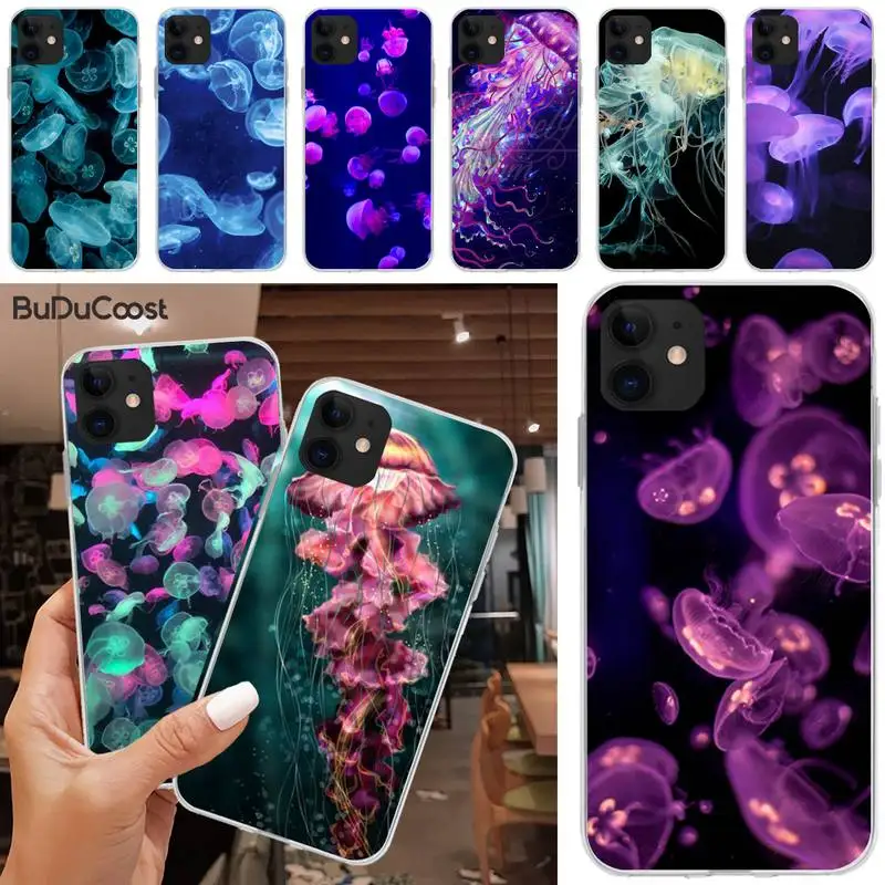 Милый чехол для телефона с Медузой Iphone 12 Pro Max 11 XS MAX 8 7 6 6S Plus X 5S SE 2020 XR | Мобильные
