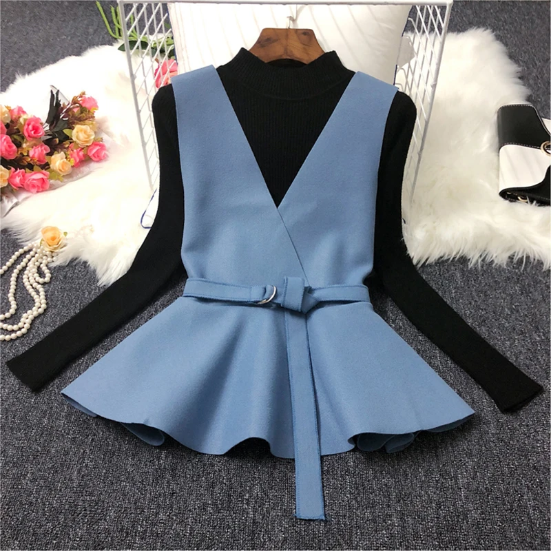 Женский трикотажный костюм ALPHALMODA комплект из двух предметов: рубашка с низом и