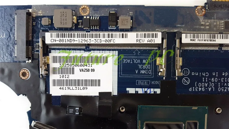 JOUTNDLN для материнской платы ноутбука DELL Latitude E7240 с I5-4200U процессором 81ND9 081ND9 CN-081ND9 VAZ50 LA-9431P протестирован
