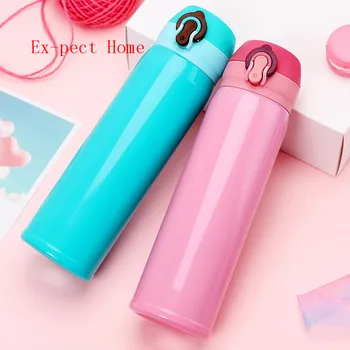 

10pcs New type spring cover insulated cup outdoor stainless steel vacuum insulated water cup