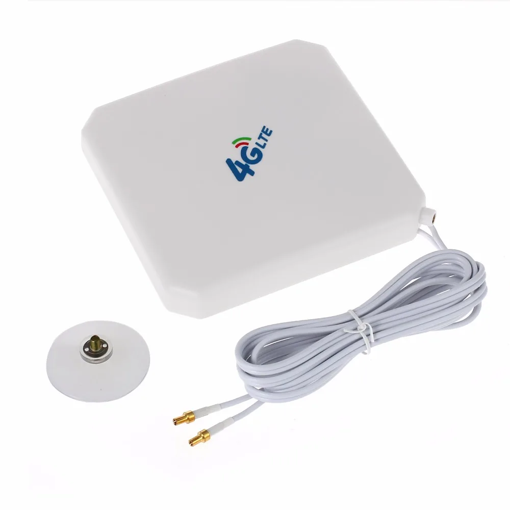 ESYNiC 35dBi 4G/3g LTE TS9 Широкополосная Антенна с присоской Мужской Разъем усилитель сигнала для HUAWEI E398 E5375 E5786