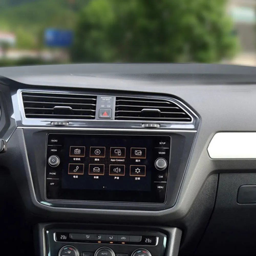 Для Volkswagen VW Tiguan MK2 2016 2017 2018 автомобильная навигация GPS экран Стеклянная стальная
