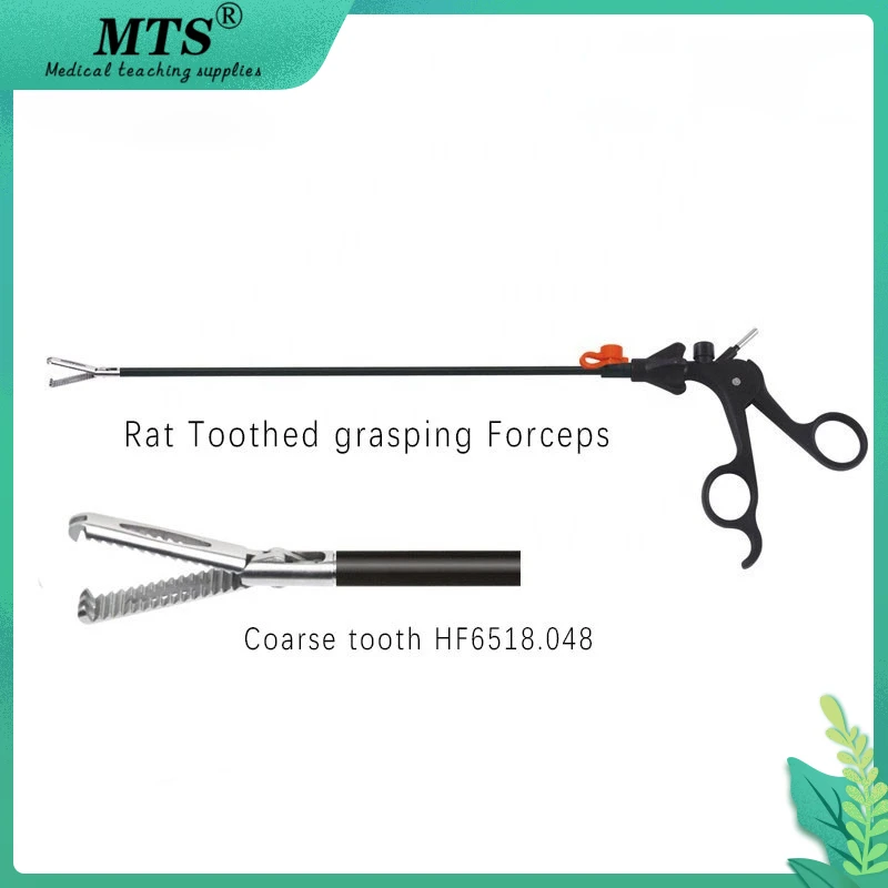 

Laparoscopic Surgical Instruments Stainless Steel Rat Toothed grasping Forceps Coarse tooth used medical teaching and surgery