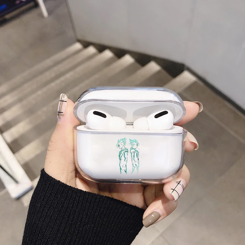 С изображением героев мультфильмов для Apple Airpods чехол с изображением забавных милых Bluetooth наушники чехол Прозрачный чехол для airpods Pro/1/2 жесткий чехол сумка