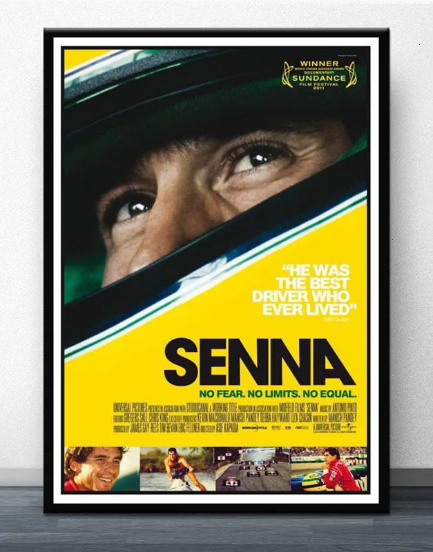 Постер и принты Горячие Ayrton Senna F1 формула mlaren чемпион мира стены искусства холст картина Современная для декора дома комнаты - Цвет: Multi