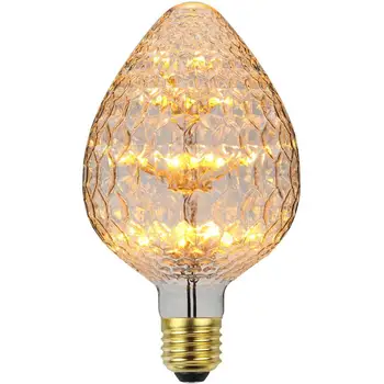 

GloryStar Led Fireworks Lamp Retro Strawberry Shape Light Bulb for Decoration