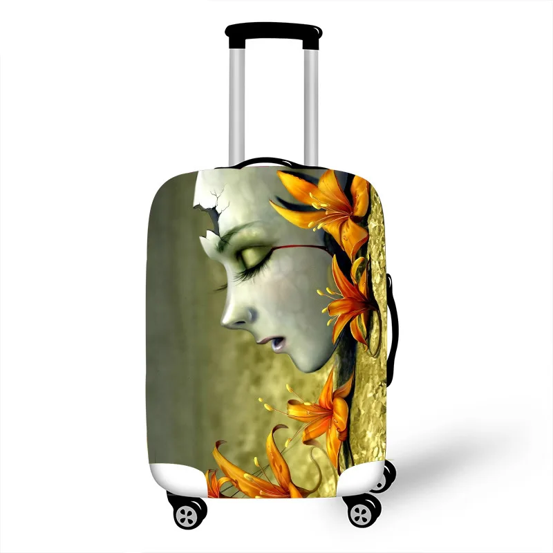 Аксессуары для путешествий абстрактный принт чемодан защитный чехол водонепроницаемый утолщенный Эластичный Чемодан сундук Чехол 18-32 дюймов XL - Цвет: 3